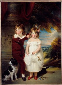 Veli ja sisar William Beecheyn (1753-1839) maalaus su. 1,67 x 1,23 m tekijältä William Beechey
