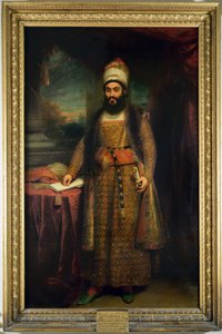 Muotokuva Mirza Abul Hassanista, Persian suurlähettilästä (1785-1880) Persian kuningas lähetti Englantiin, 1809