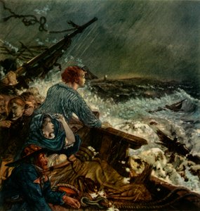 "Grace Darling ja hänen isänsä pelastavat haaksirikkoutuneen miehistön, 8. syyskuuta 1838", 1942.