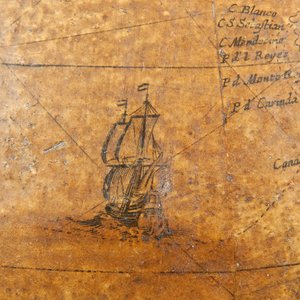 Varhainen englantilainen maanpäällinen maapallo, n. 1673