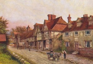 Chiddingstone kirkkopihan kulmasta, 1907 tekijältä William Biscombe Gardner