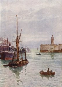 Ramsgaten satamassa (värilitro) tekijältä William Biscombe Gardner