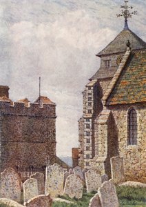 Minsterin kirkko, Isle of Sheppey (värilitra) tekijältä William Biscombe Gardner