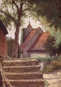 Pyhän Martinin kirkko, Canterbury (värilitro) tekijältä William Biscombe Gardner
