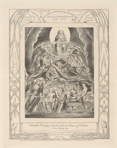 Jobin kirja, levy 2, Saatana Jumalan valtaistuimen edessä tekijältä William Blake