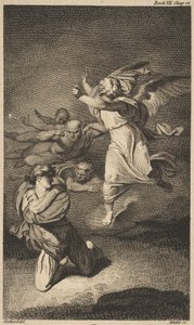 Clarences Dream Shakespeare, Richard III, näytös 1, kohtaus 4, 1774. tekijältä William Blake