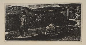 Colinets Journey, Milestone merkitty LXII mailia Lontooseen, Thorntons Pastorals of V..., 1821. tekijältä William Blake