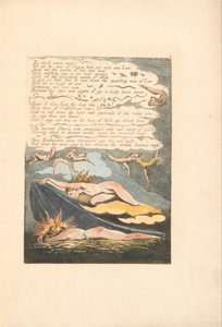 Eurooppa. Profetia, levy 6, Katkerat tuulet herättävät . . . .  (Bentley 7) tekijältä William Blake