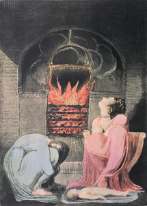 Eurooppa profetia; Nälänhätä, 1794 (reliefietsaus, kaiverrus, wc) tekijältä William Blake