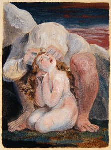 "Ahanian kirjan" etuosa tekijältä William Blake