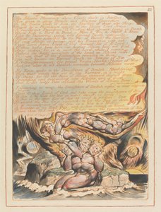 Jerusalem, levy 50, Atlantin vuoret .... tekijältä William Blake
