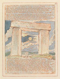 Jerusalem, levy 70, ja tämä on mahtavan käden muoto ... tekijältä William Blake