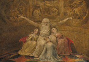 Job ja hänen tyttärensä, 17991800. tekijältä William Blake