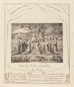 Job ja hänen perheensä tekijältä William Blake
