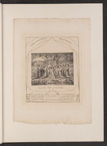 Job ja hänen perheensä, 1825. tekijältä William Blake