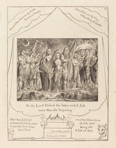 Job ja hänen vaimonsa vaurastuivat tekijältä William Blake