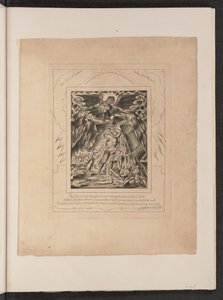 Saatanan valtaama Jobin pojat ja tyttäret, 1825. tekijältä William Blake
