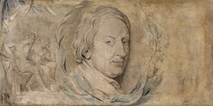 John Dryden, n. 1800 (tempera kankaalle) tekijältä William Blake
