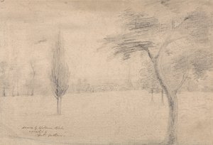 Maisema ja torni tekijältä William Blake