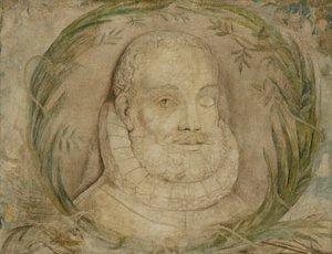 Louis Vaz de Camoens, n. 1800 (tempera kankaalle) tekijältä William Blake