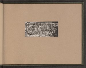 Menalcas katsomassa naisten tanssia, 1821. tekijältä William Blake