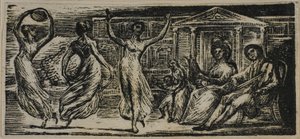 Menalcas Watching Women Dance, The Pastorals of Vergil tekijältä William Blake
