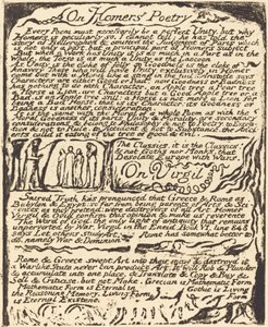 Homeroksen runoudesta (ja) Vergiliussta tekijältä William Blake
