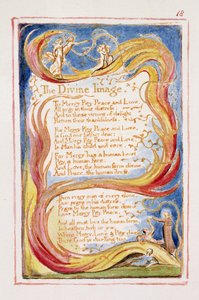 P.125-1950.pt18 Jumalallinen kuva: levy 18 julkaisusta Songs of Innocence and of Experience (kopio AA) n. 1815-26 (etsaus, muste ja wc) tekijältä William Blake