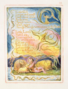 P.125-1950.pt23 Kevät (jatkoa): levy 23 kappaleesta Songs of Innocence and of Experience (kopio AA) n. 1815-26 (etsaus, muste ja wc) tekijältä William Blake