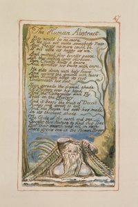 P.125-1950.pt47 The Human Abstract: levy 47 kappaleesta Songs of Innocence and of Experience (kopio AA) n. 1815-26 (etsaus, muste ja wc) tekijältä William Blake
