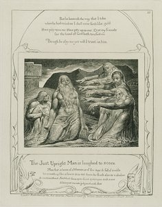 Levy 14, teoksesta "Illustrations of the Book of Job", 1825 (kaiverrus) tekijältä William Blake