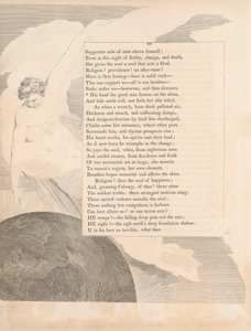 Levy 37 (sivu 86): "Hänen kätensä hyvä mies kiinnittää taivaalla" tekijältä William Blake
