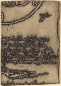 Restrike peruutetun levyn fragmentista "A Prophecy" tekijältä William Blake
