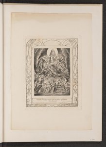 Saatana Jumalan valtaistuimen edessä tekijältä William Blake