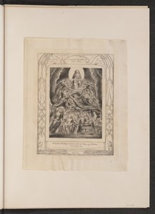 Saatana Jumalan valtaistuimen edessä tekijältä William Blake