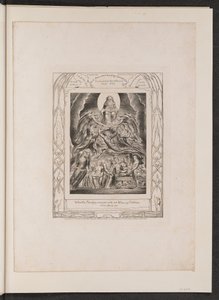 Saatana Jumalan valtaistuimen edessä tekijältä William Blake