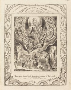 Saatana lähtee ulos Herran läsnäolosta tekijältä William Blake