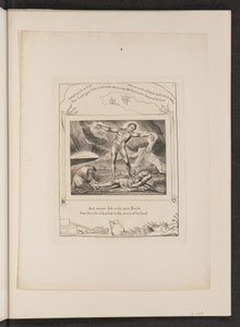 Saatana lyö työtä kiehuen, 1825. tekijältä William Blake
