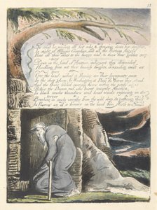 "Niin huusi hän...", levy 14 julkaisusta "America: A Prophecy" tekijältä William Blake