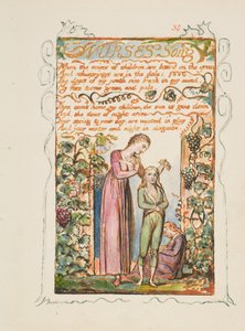Songs of Innoence and of Experience: Nurses Song, ca. 1825. tekijältä William Blake