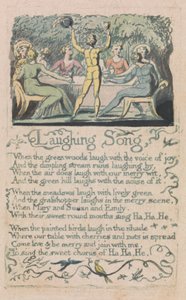 Viattomuuden ja kokemuksen laulut, levy 14, naurava laulu (Bentley 15) tekijältä William Blake
