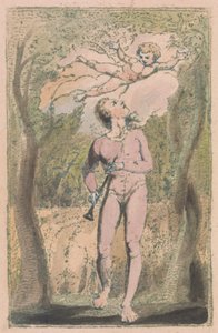 Songs of Innocence and of Experience, levy 1, Innocence Frontispiece (Bentley 2) tekijältä William Blake