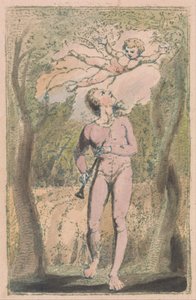 Viattomuuden ja kokemuksen lauluja, levy 1, viattomuuden etukuva tekijältä William Blake