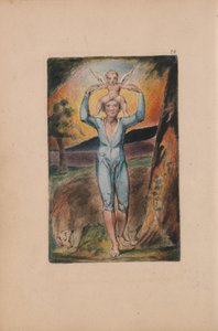 Viattomuuden ja kokemuksen lauluja, levy 29, Kokemuksen etukuva (Bentley 28). tekijältä William Blake