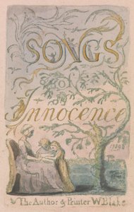 Songs of Innocence and of Experience, Plate 2, Innocence Title Page (Bentley 3) tekijältä William Blake