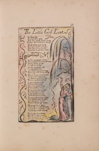 Viattomuuden ja kokemuksen lauluja, levy 33, Kadonnut pieni tyttö (Bentley 34) tekijältä William Blake