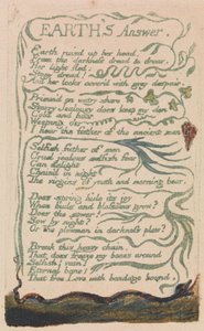 Viattomuuden ja kokemuksen lauluja, levy 35, Maan vastaus (Bentley 31) tekijältä William Blake