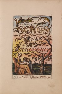 Songs of Innocence and of Experience, Plate 3, Innocence Title Page (Bentley 3) tekijältä William Blake