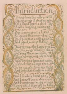 Viattomuuden ja kokemuksen lauluja, levy 3, Johdanto (Bentley 4) tekijältä William Blake