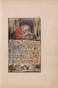 Songs of Innocence and of Experience, levy 43, Pikku Vagabond, (Bentley 45) tekijältä William Blake